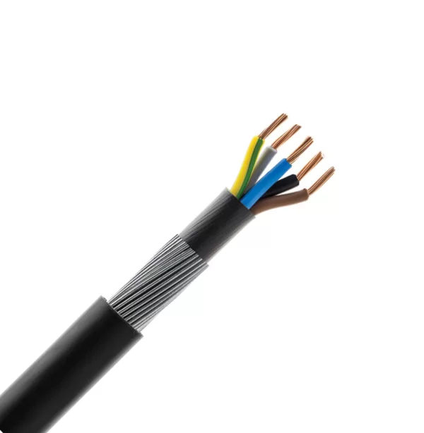 6mm 5 Core SWA Armoured Cable