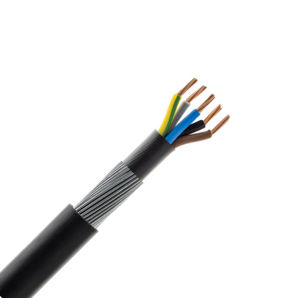 10mm 5 Core SWA Armoured Cable