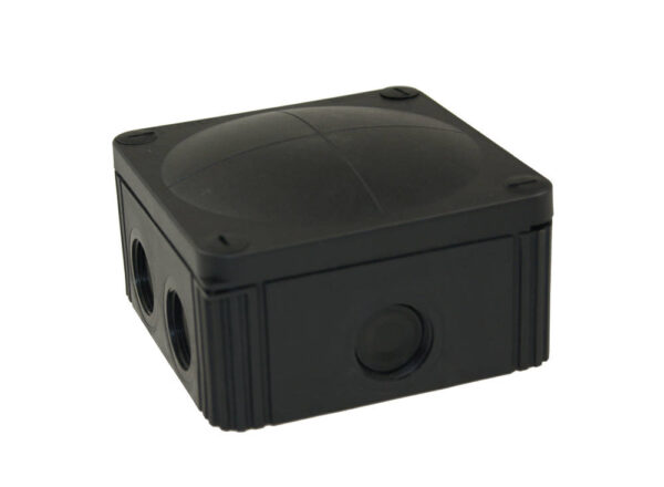 Wiska 607 Combi Black Junction Box 110 x 110 x 66mm