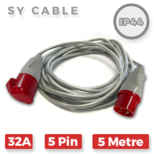 32A 5 Pin 415V SY Extension Lead x 5m