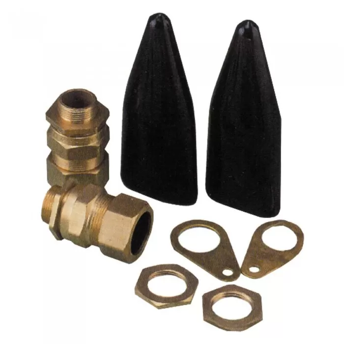 2 Packs Of 20mm Armoured Cable Glands E1W20s Brass SWA Outdoor 4 Glands In Total 