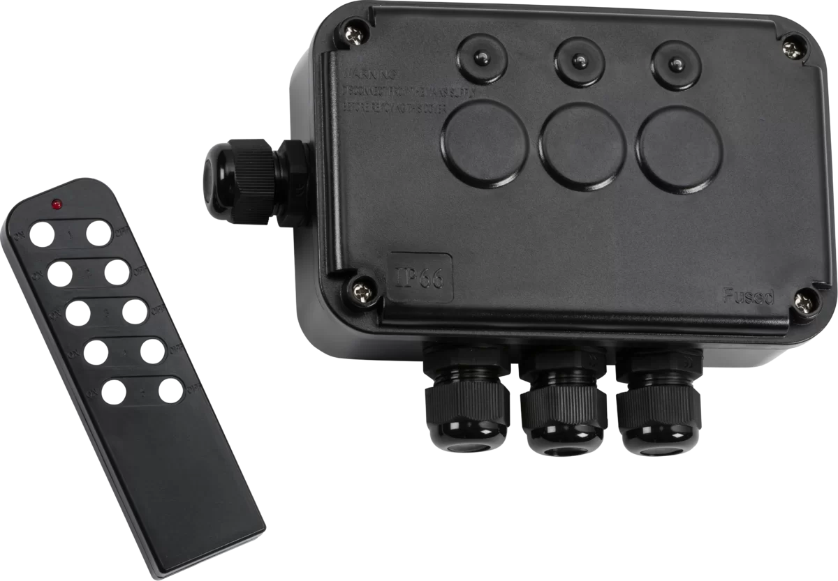 IP66 Waterproof Outdoor Remote Control Switch Box 3-Way Weatherproof Case Box 