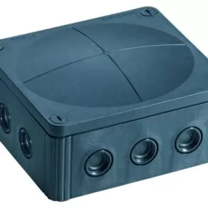 Wiska 1210 5 Black Plastic adaptable box