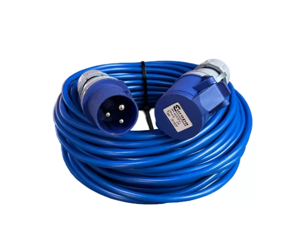 240V Blue extension lead 16A x 5M