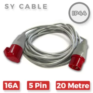 16A 5 Pin 415V SY Extension Lead x 20m