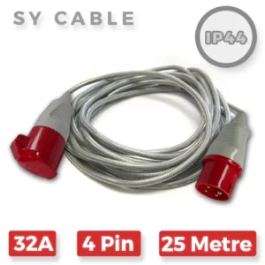 32A 4 Pin 415V SY Extension Lead x 25m